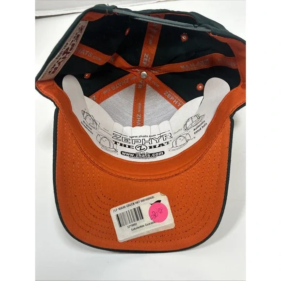 Zephyr Miami Hurricane SnapBack Basketaball The U Green - Picture 5 of 6